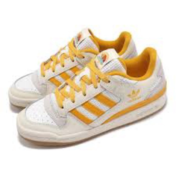 Adidas Originals Forum Low Summer Camp - Cream Yellow Women’s Shoes size 8 - Picture 2 of 6